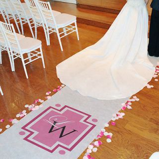 our new monogram aisle runner wedding personalized one day shipping