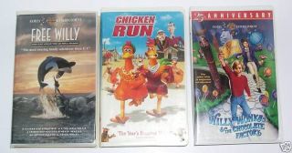 FAMILY Lot 3 VHS~WB & Dreamworks~CHICKEN RUN ~Funniest!