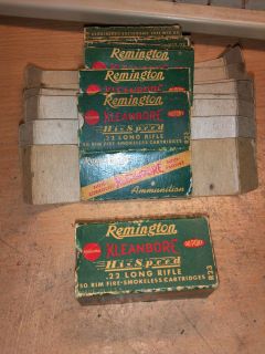Vintage Remington Kleanbore Hi Speed Ammo Box   .22 Long Rifle