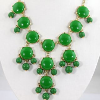 Charm Emerald Green Bubble Necklace 20MM Inspired Fashion Bib 