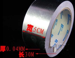 Aluminum Foil 50mmx30M EMI Shielding Shield Tape Roll Heat Reflection 