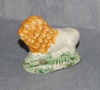 Staffordshire Pearlware Pottery Figure of a Lion