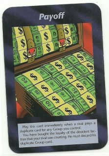   Illuminati CCG Unlimited Plot card; Steve Jackson Games 1995 INWO TCG