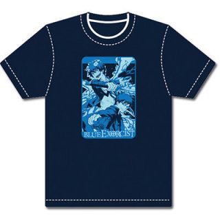 GE Blue Exorcist Rin And Yukio Men Anime T shirt (Blue)