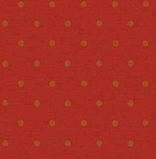 CHINESE RED / ASIAN W/ GOLD CIRCLES WALLPAPER WF31301