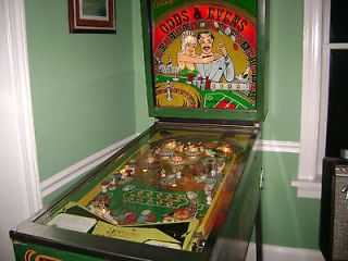 Vintage Arcade Game Bally Pinball machine Odds & Evens antique 