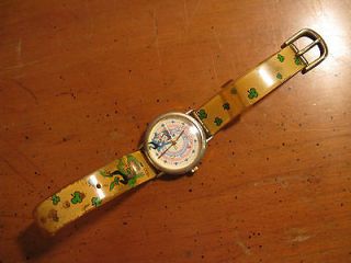 Vintage Nelsonic Lucky Charms General Mills Wristwatch Leprechaun 