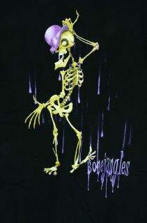 Tim Burtons CORPSE BRIDE Mens Black Bonejangles Graphic T Shirt SIZE 