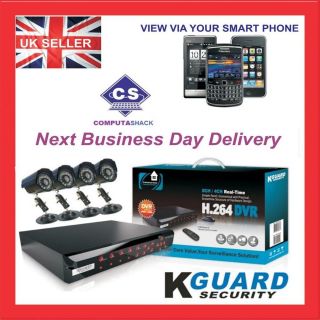KGUARD SECURITY 8 CHANNEL D1 CCTV MULTIPLE CHOICE SYSTEM KIT FOR HOME 