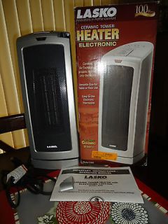 LASKO Electronic Ceramin Heater Tower #5369 Auto Thermostat Controlled 