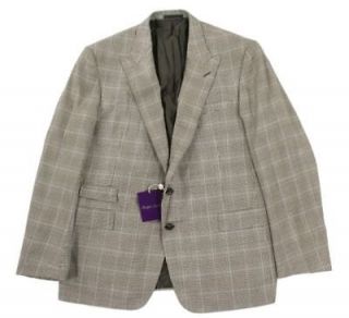 Ralph Lauren Purple Label 3 Piece Suit 46 R New $4695