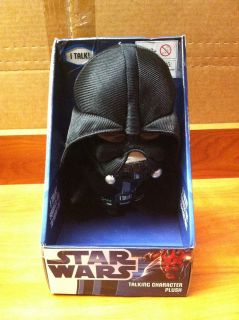 A1 6 Star Wars Talking Stuffed Plush Darth Vader 10x5 Box VERY RARE!