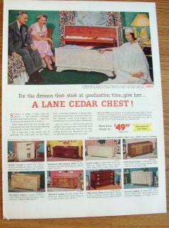 1953 Lane Cedar Hope Chests Ad
