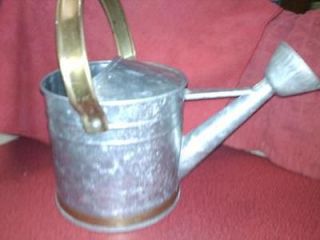   Decorative Tin and Copper Watering Can 5.5 Inches Tall Great Look