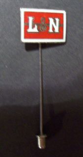 Vintage L & N Railroad Enamel Lapel Pin