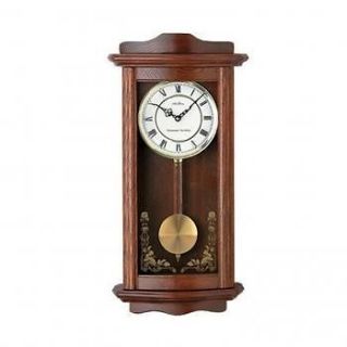 NEW*SETH THOMAS OAK PENDULUM WALL CLOCK with WESTMINSTER CHIME*MADE 