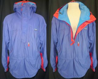Vintage PATAGONIA Waterproof Nylon Pullover Anorak Jacket Mens L