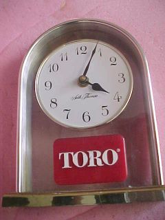 Vintage RARE Toro Lawn mower tractor clock seth thomas bar decor power 
