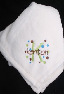 Personalized Monogrammed Baby Mini Security Blanket Girl or Boy 6 