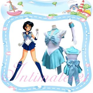 Newly listed Hot Fancy party Dress Sailor Moon Mercury Costume Cosplay 