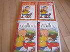 CAILLOU VHS VIDEOS BOTH IN ENGLISH AND FRENCH