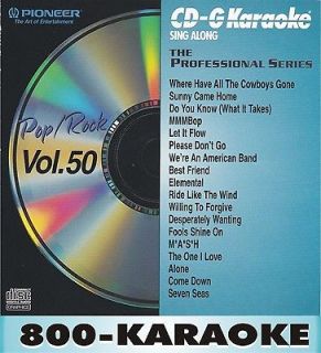 Pioneer Professional Series Karaoke V. 050 CD+G Pop Kareoke 18 Song 