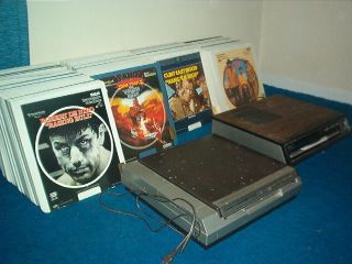 CED RCA SelectaVision VideoDiscs 166 Movies 2 Video Disc Players