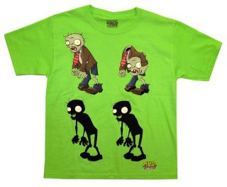 Plants Vs Zombies Zombie Lineup Popcap Video Game Youth T Shirt Tee
