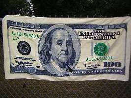 USA US $100 DOLLAR BILL MONEY BEACH TOWEL COTTON 30x60