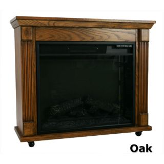 Oak Electric Flame Fireplace Ventless Portable Heater