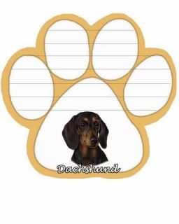 NEW in Package Magnetic Sticky Note Pad with Adorable Black Dachshund 