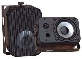 Pyle PDWR40B Pair of 400 Watt 5.25 Indoor/Outdoor Waterproof Speakers 