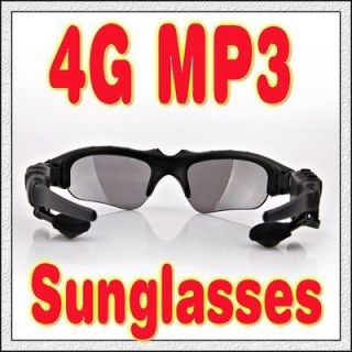 New 4GB  Sport Sun Glasses Black Headset Player 4G Technology 
