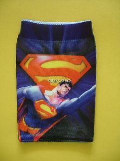 Superhero SUPERMAN iPod Mobile Cell Phone Sock Pouch Case Super man