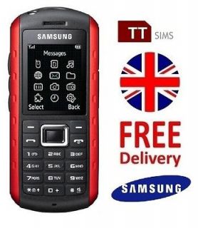 SAMSUNG B2100 BLACK RED BRAND NEW SIM FREE SOLID EXTREME MOBILE PHONE 