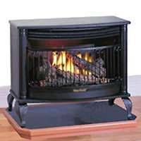 25K BTU GAS STOVE DUAL FUEL GAS FIREPLACE HEATER PROPANE OR NATURAL 