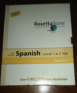 Rosetta Stone Spanish (Latin America) Homeschool edition Level 1 & 2 