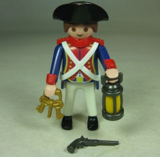 Playmobil Royal Harbor Jailor Figure 5775 w/ Keys Lantern Flintlock 