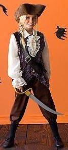     Pirate ELIZABETH SWANN Fancy Dress COSTUME Kids XS 4/5