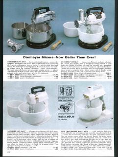 1961 AD Dormeyer Mixwell Toastmaster Food Mixer Knapp Monarch Baker 