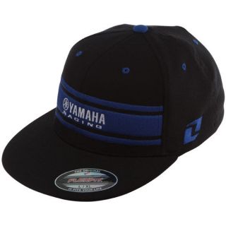 One Industries Yamaha Racing Whiteout Black/Blue Flexfit Hat Ball Cap 