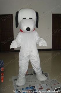 SNOOPY DOG PUPPY ADULT SIZE CARTOON MASCOT COSTUME SUIT