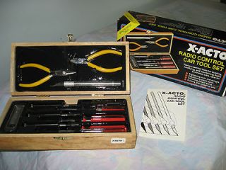 Xacto No. 5088 Radio Control Car Tool Set New In Wood Box(Not Only For 