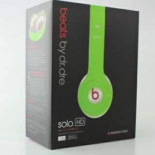 New Green Monster Beats Dr Dre Solo HD ControlTalk Over the Head 