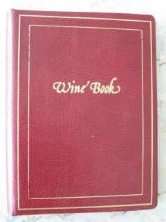 Vintage Red Leather Mark Cross Wine Book Binder
