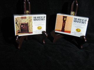 Xacto Grandfather Clock & Night Stand Dollhouse Miniatures kits (112 