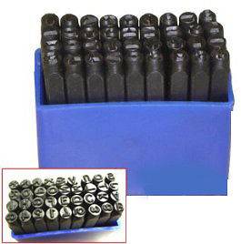 36 pc 1/8 3MM Letter & Number Steel Stamp Die Punch Jewelers Set 