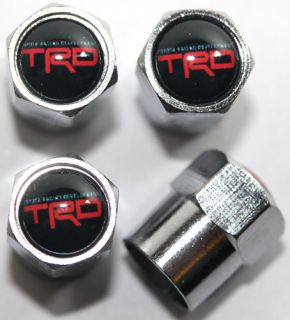TRD Black Tire Valve Caps FJ Cruiser Scion xA xB Supercharger Free 