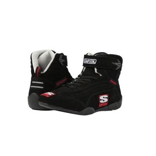 New Simpson SFI 5 Adrenaline Suede/Nomex Lined Racing Shoes Black Size 