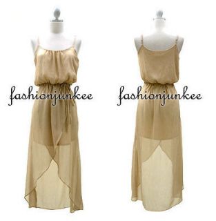TAUPE A7137 Chiffon MULLET Dress Flowy Cocktail Vintage Inspired Midi 